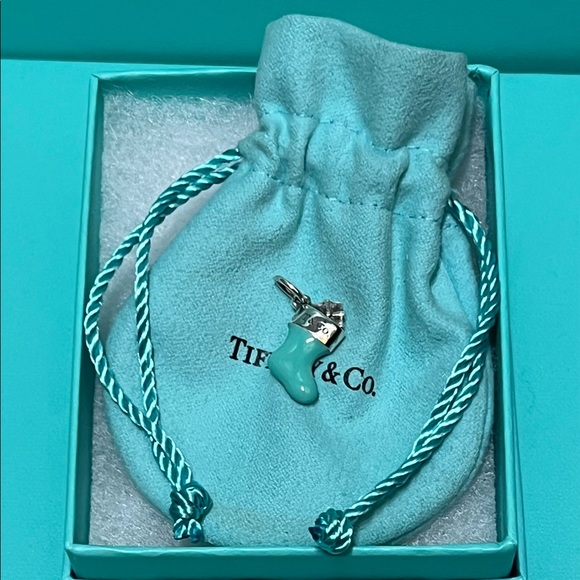 Tiffany & Co. Jewelry - Authentic Tiffany & Co. Blue Enamel Stocking Charm